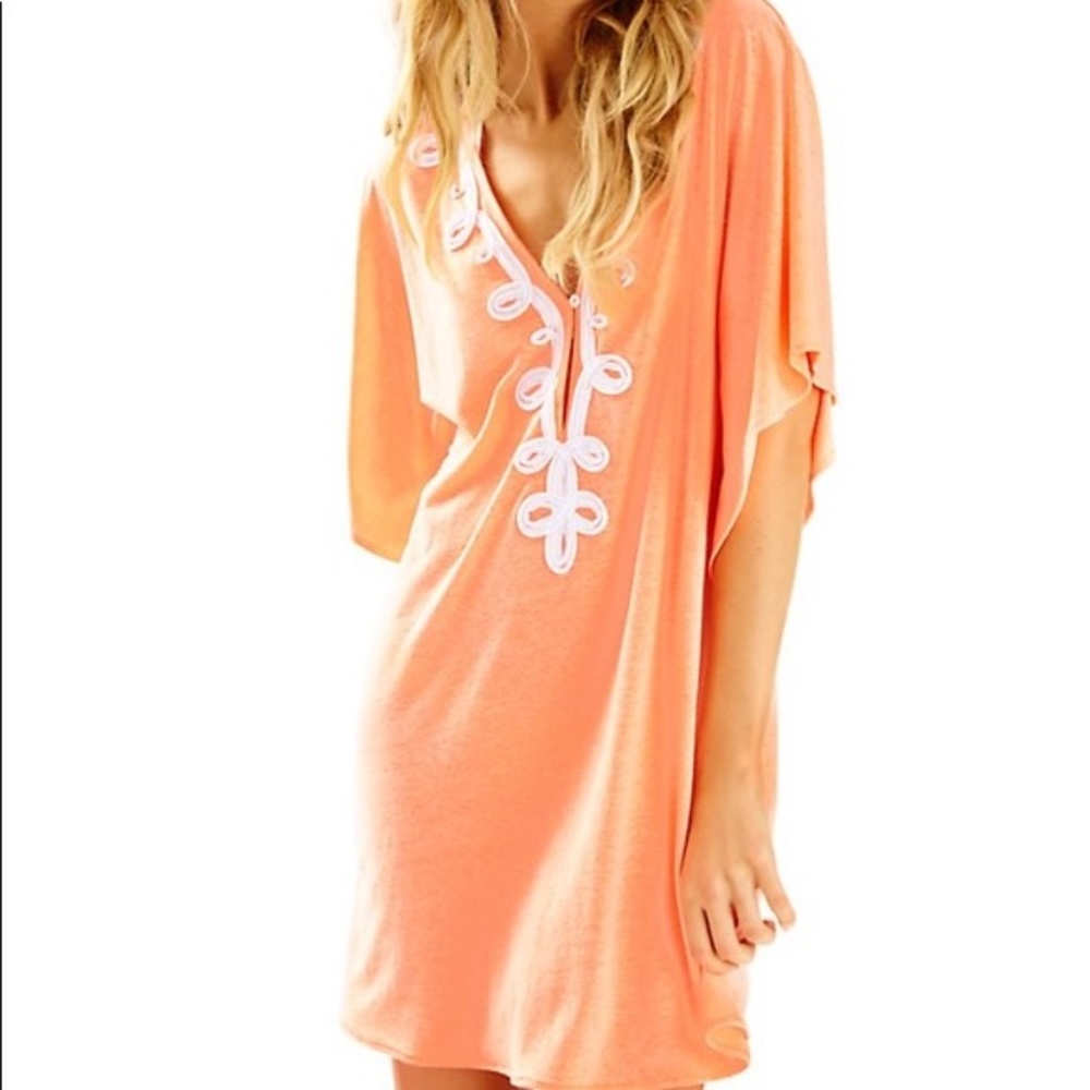 Lily Pulitzer Balletta orange coverup
